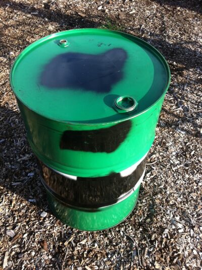 205L Recycled Closed Head Steel Drum - Not painted uniformly